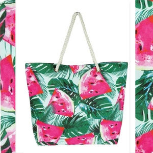 BAG TROPICAL PRINT TOTE BAG